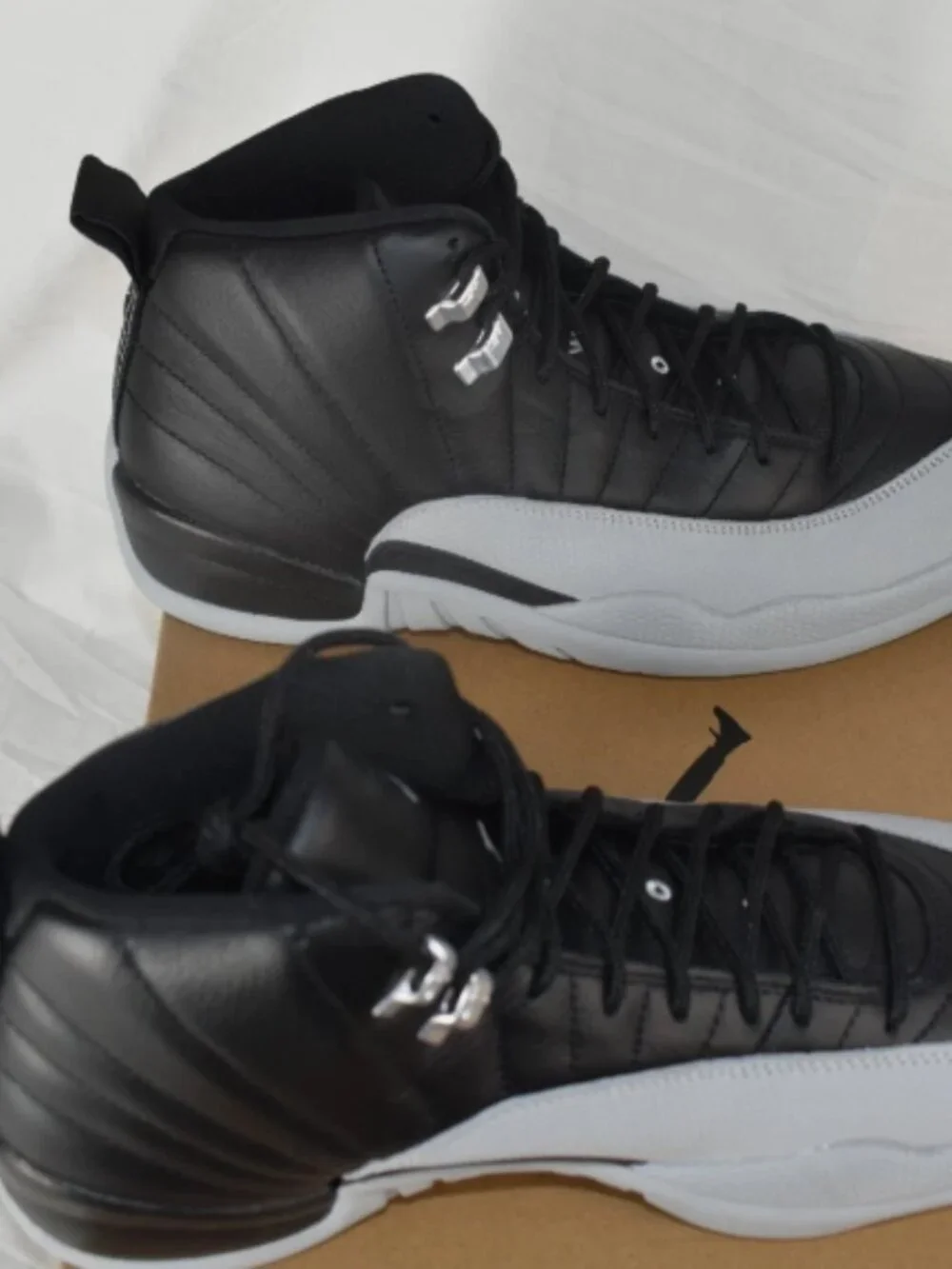 Jordan 12 Retro Lifestyle Sneakers Barons Mens Black